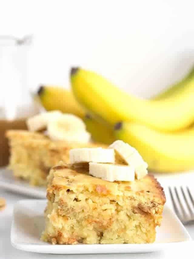 Bananas Foster Pancake Casserole Story