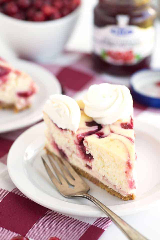 Cranberry Red Currant Cheesecake