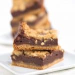 close up of cookie bars