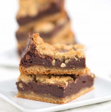 close up of cookie bars