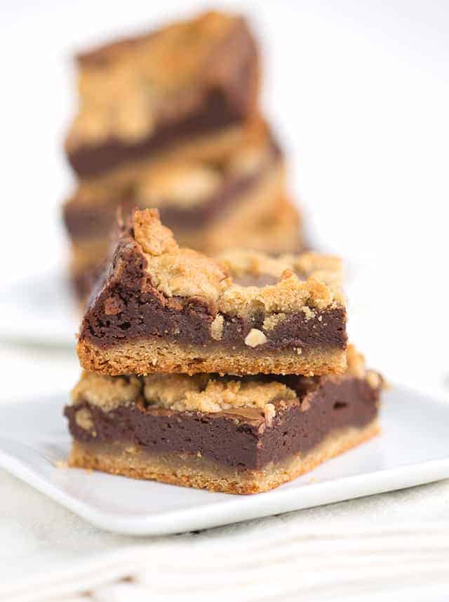 close up of cookie bars