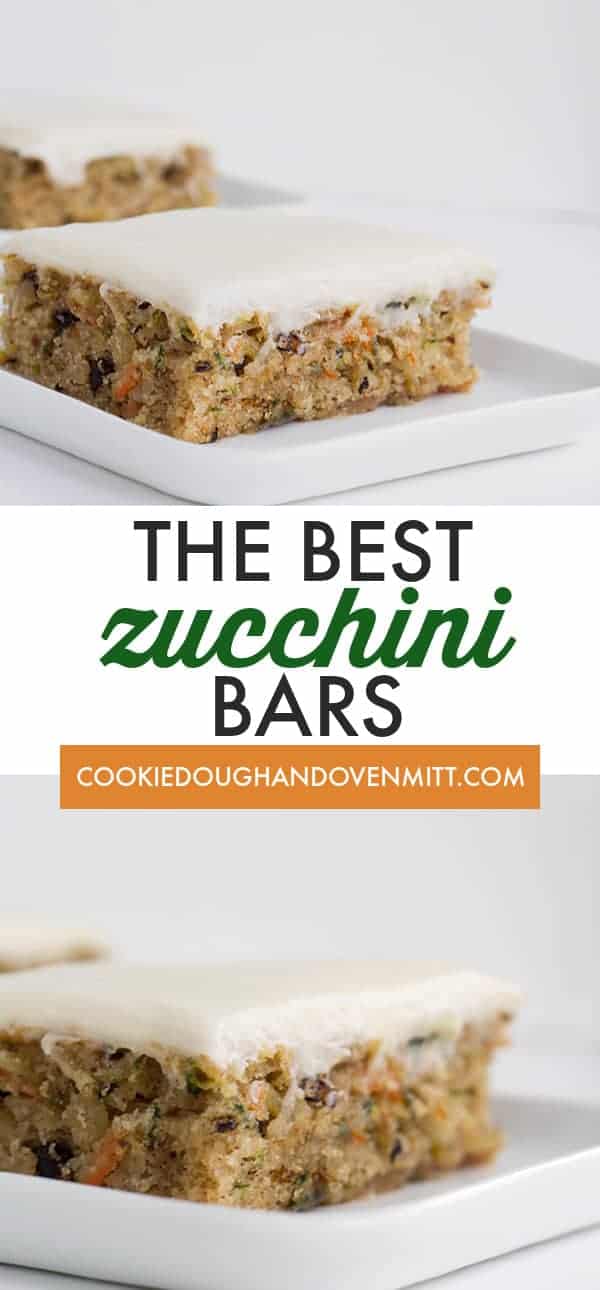 The Best Zucchini Bars Recipe Cookie Dough and Oven Mitt