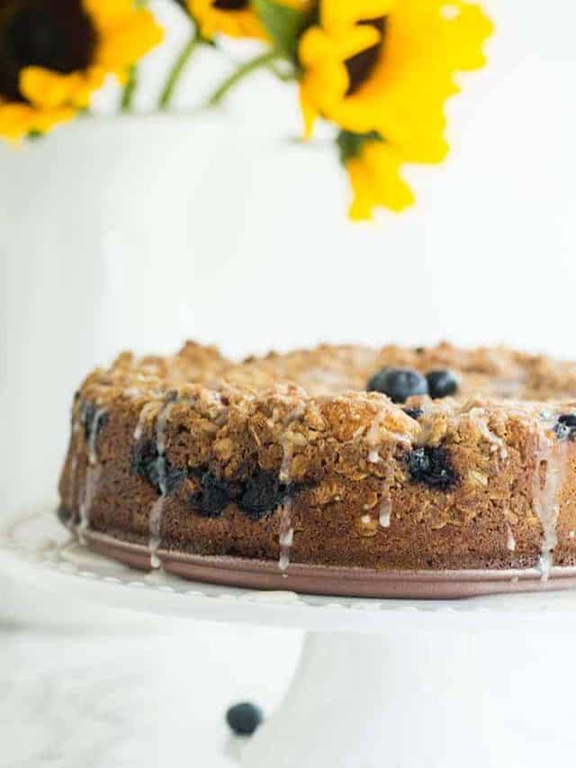 Blueberry Sour Cream Coffee Cake Story