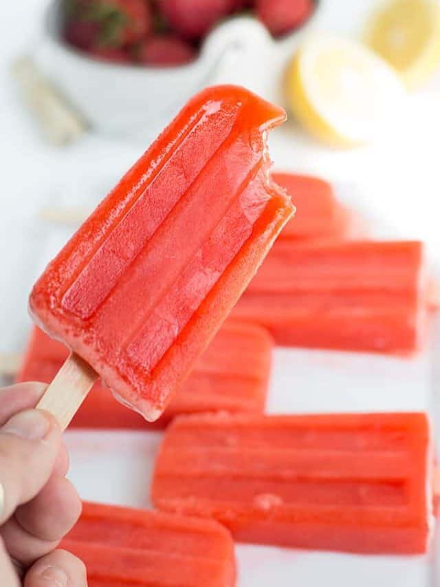 Strawberry Lemonade Popsicles Story