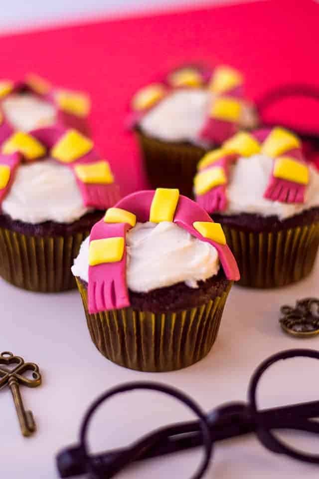 Harry Potter Cupcakes on a white background