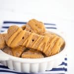 bowl of peanut butter dog treats