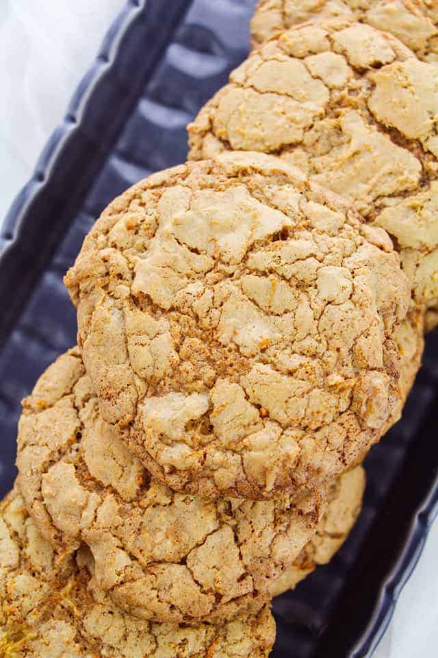 cookies on a black platter