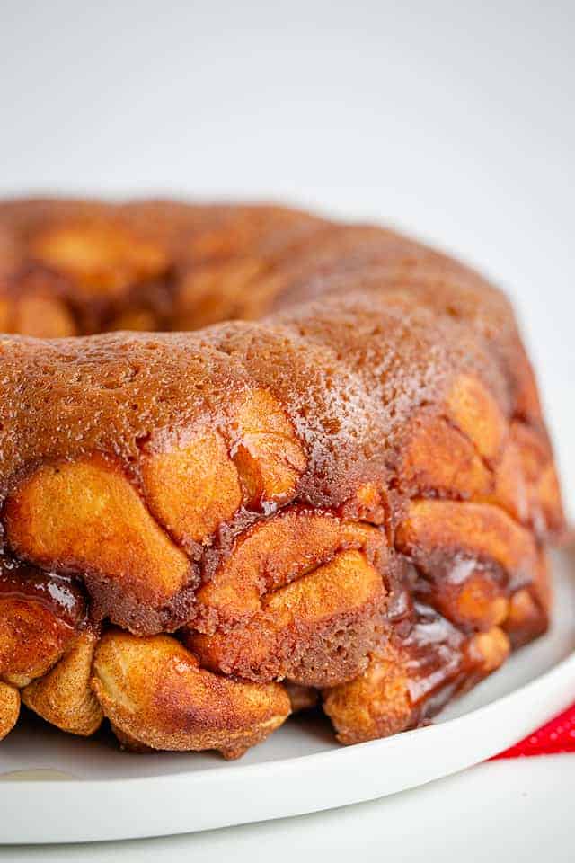 monkey bread on white plate