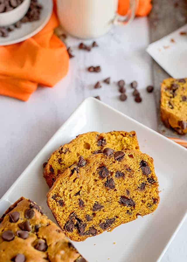 Pumpkin Chocolate Chip Bread