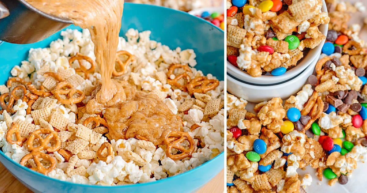 caramel churro chex mix