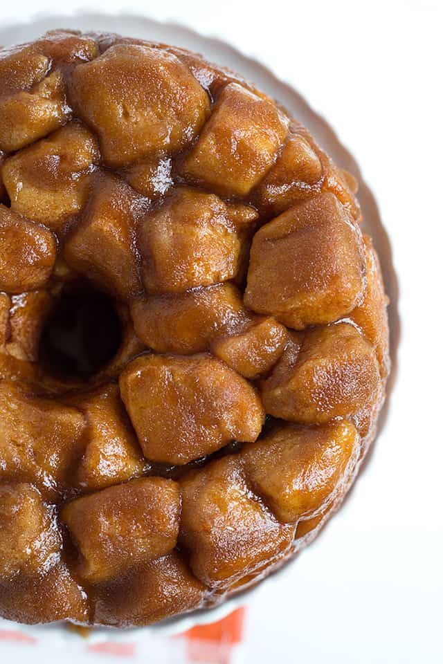 overhead photo of monkey bread