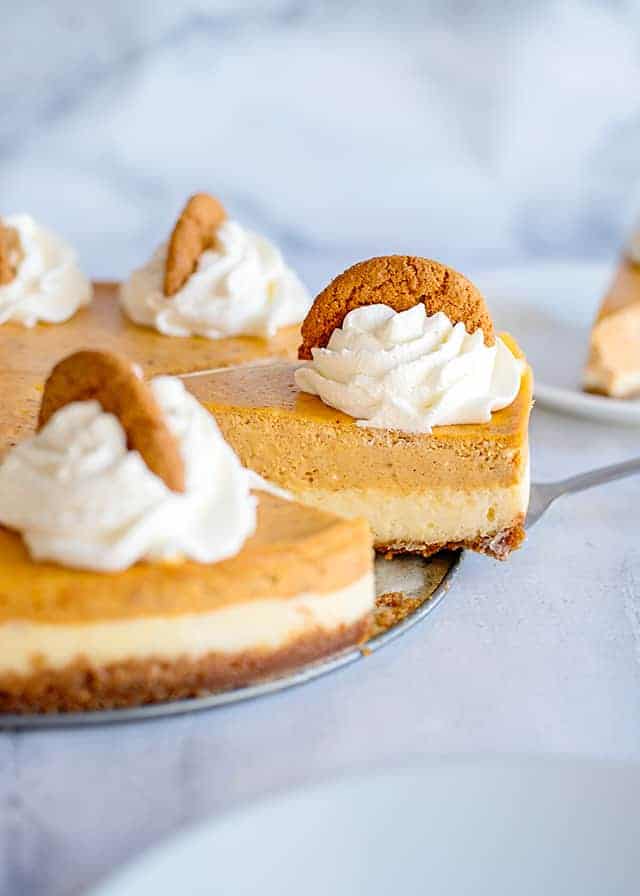 Double Layer Pumpkin Cheesecake