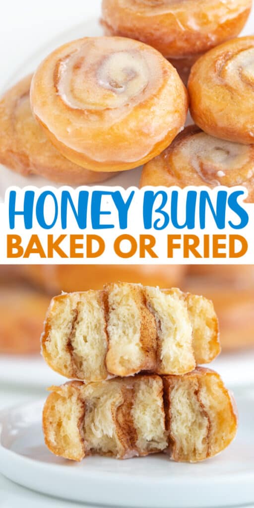 Baked or fried Honey Buns.