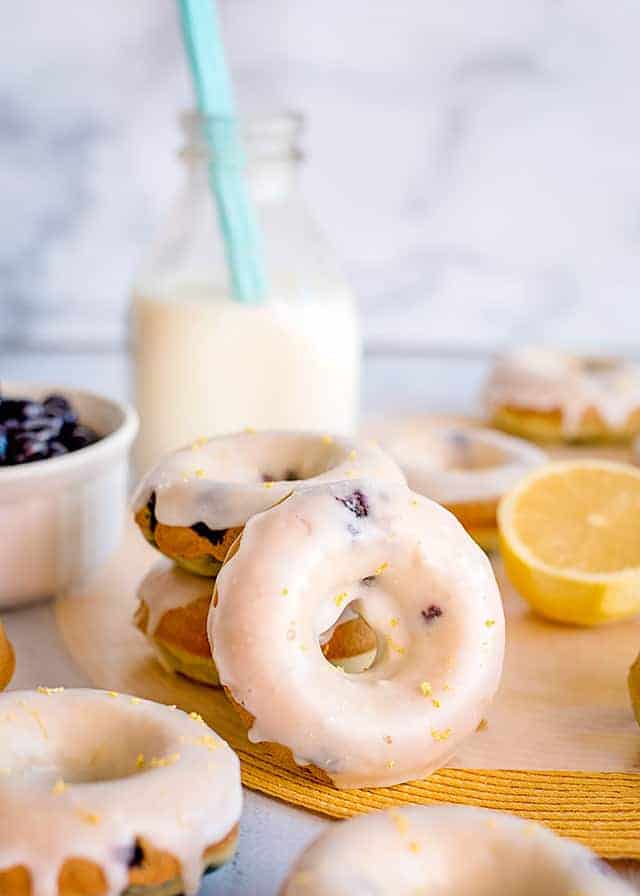 Lemon Blueberry Donuts