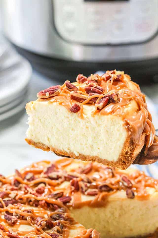 Instant Pot Salted Caramel Cheesecake