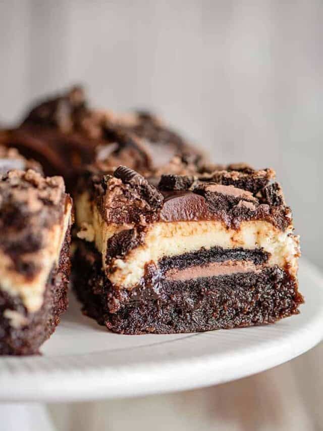 Oreo Cheesecake Brownie Bars Story