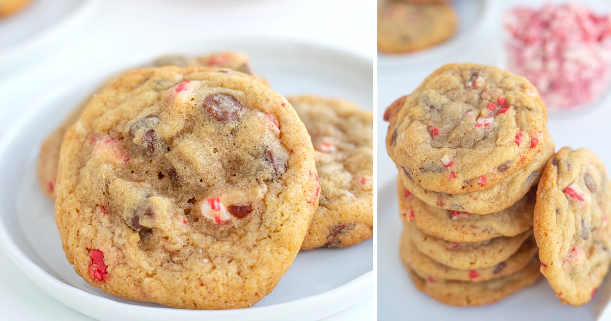 Peppermint Chocolate Chip Cookies