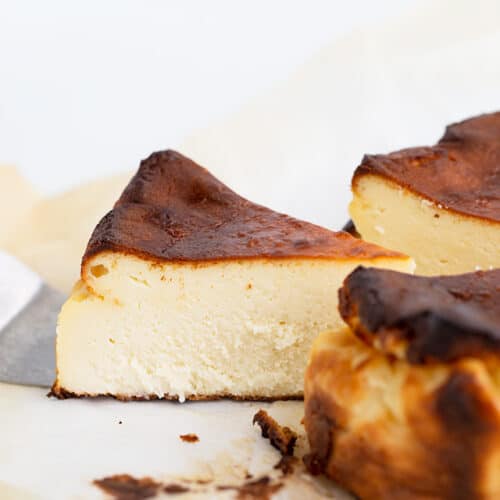Basque Cheesecake - Cookie Dough and Oven Mitt