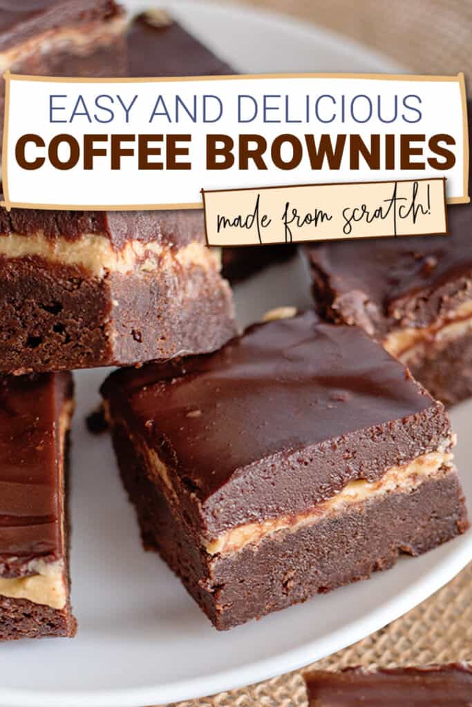 Delicious coffee brownies.