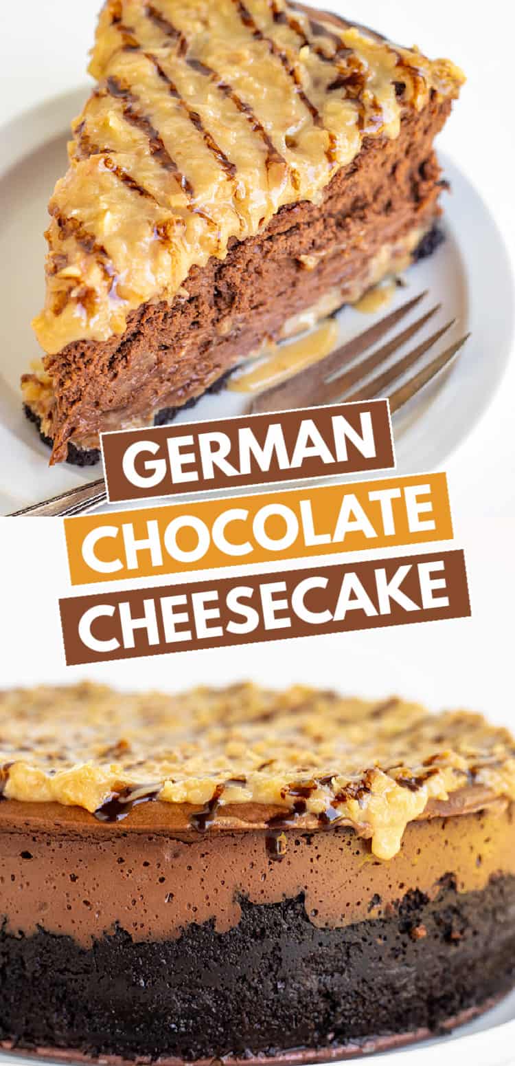 German Chocolate Cheesecake - Cookie Dough and Oven Mitt
