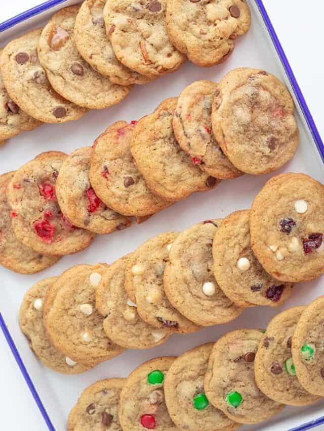 Four Chocolate Chip Cookies One Dough Story