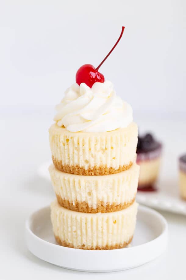 Mini Cheesecakes - Cookie Dough and Oven Mitt