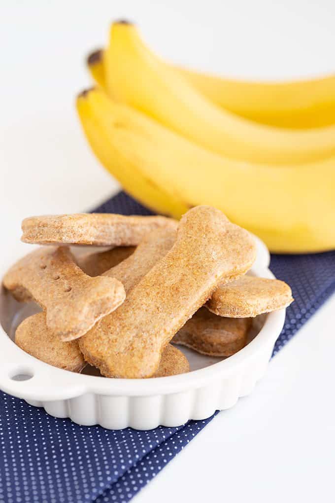 peanut butter banana dog treats