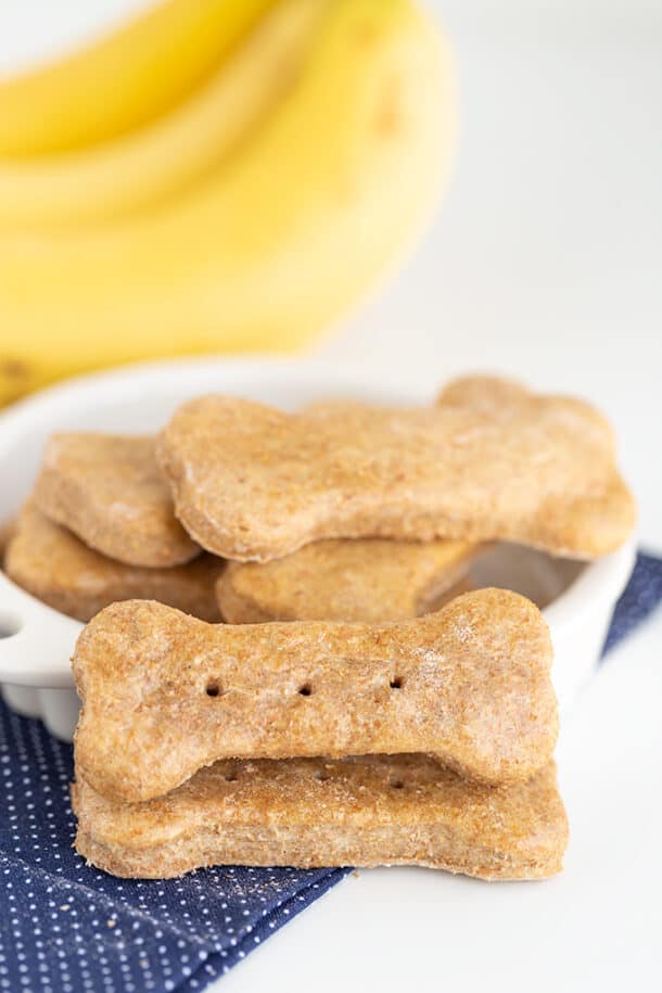 Peanut Butter Banana Dog Biscuit Recipe Healthy photo