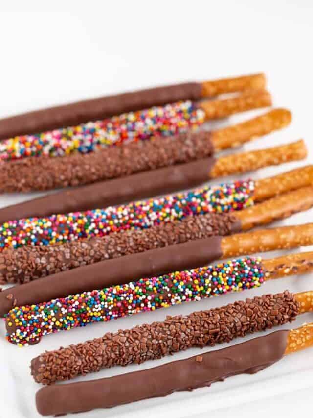 Chocolate Covered Pretzel Rods Story