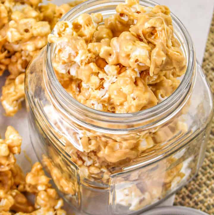 Easy Peanut Butter Popcorn Recipe Microwave Five ingredients