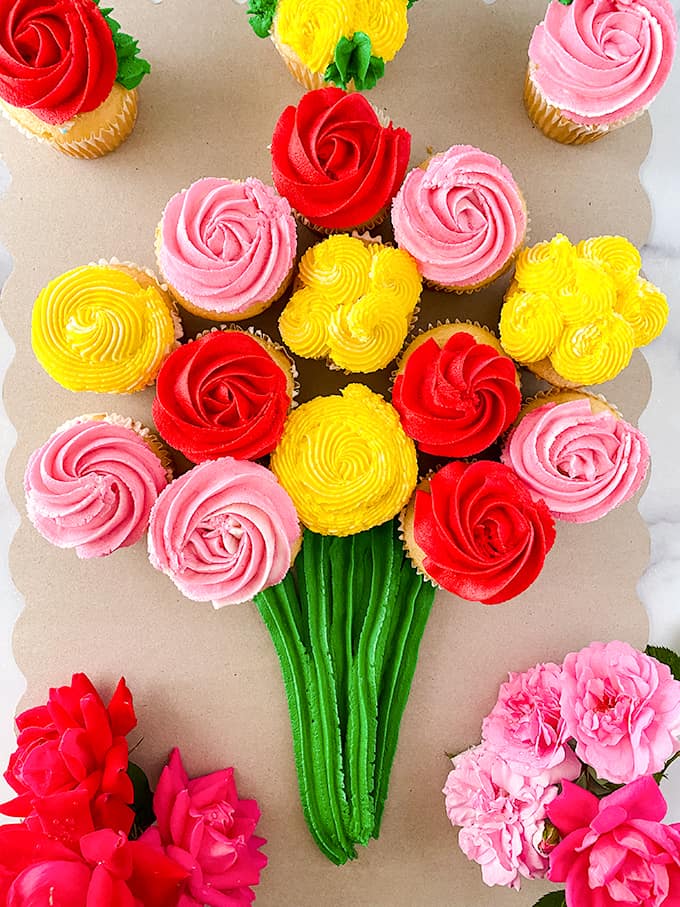Cupcake flowers.