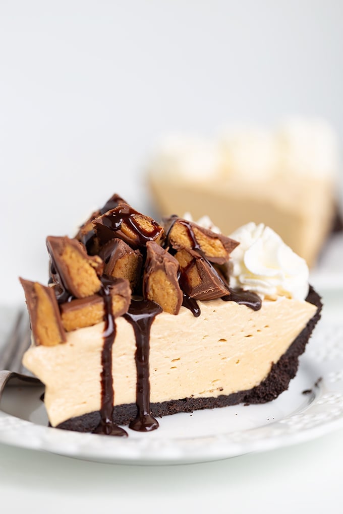 No Bake Nutella, Peanut Butter and Marshmallow Pie Recipe